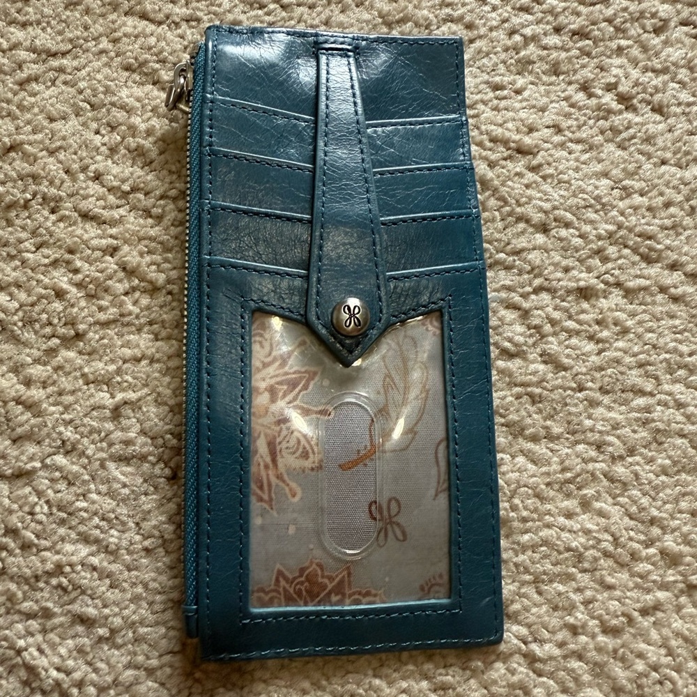 HOBO Teal Leather Wallet